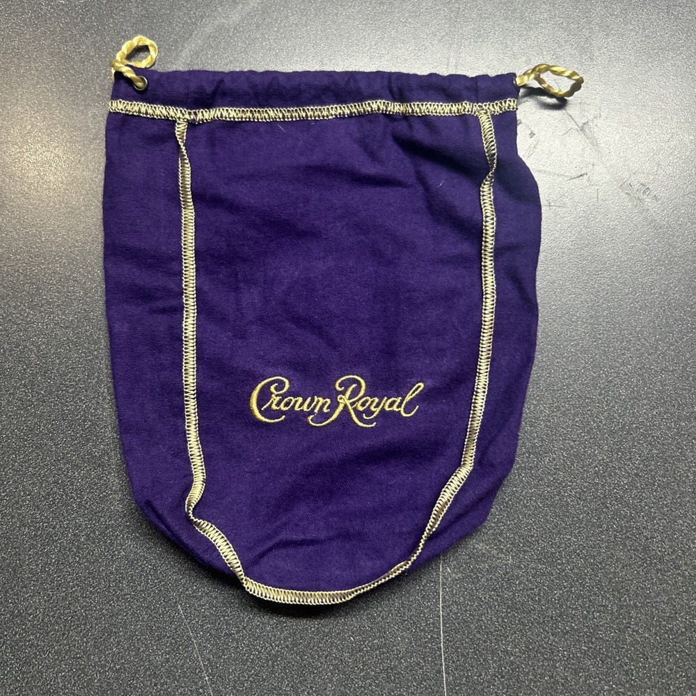 Medium Purple Crown Royale Drawstring Bag 9" Great Condition